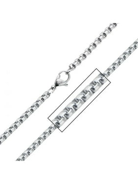 Brilliant Bijou Stainless Steel 8mm Rolo Chain Necklace Brilliant Bijou Stainless Steel 8mm Rolo Chain Necklace